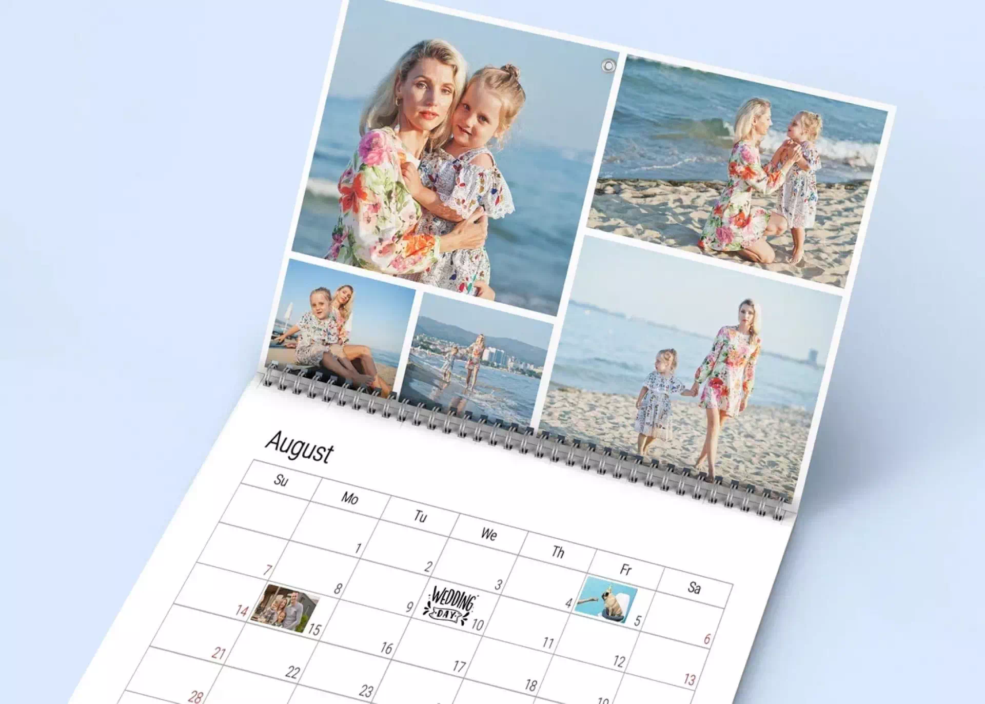 Exemple de calendrier mensuel