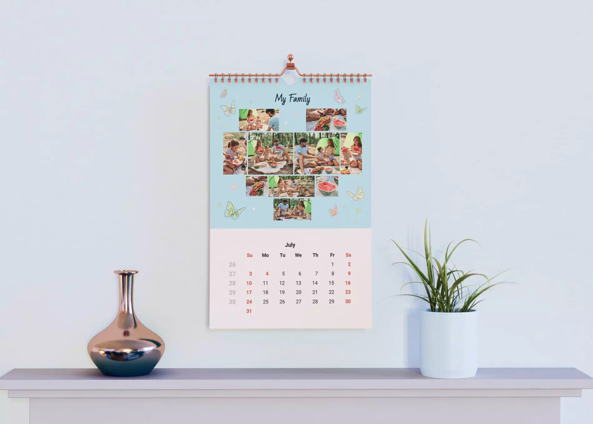 Exemple de calendrier affiche