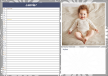 Grilles de mois pratiques